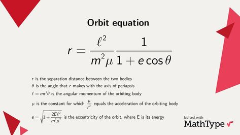 Orbital Mechanics, Physics Lab, Math Symbols, Math Lab, Physics Concepts, Learn Physics, Physics Formulas, General Relativity, Education Science