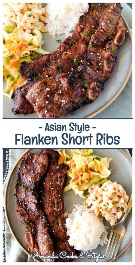 Flanken Short Ribs Recipe Grilled, Short Ribs Korean Style, Short Rib Flanken Style Recipe, Flanken Ribs Recipes Oven, Flanken Short Ribs Recipe Slow Cooker, Korean Short Ribs Oven, Korean Short Ribs Slow Cooker, Flanken Short Ribs Recipe Oven, Flanken Style Ribs