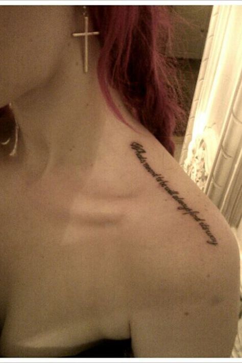 My tattoo "what's meant to be will always find its way" :) It Will Be Tattoo, If Its Meant To Be It Will Be Tattoo, Be Tattoo, My Tattoo, Tattoo Tattoo, Tattoos And Piercings, I Tattoo, Tattoo Quotes, Tatting