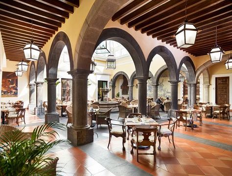 Tequila Restaurant, Mexico Tequila, Best Tequila, Italian Cafe, Classic House Design, Courtyard House, Luxury Homes Dream Houses, Colonial House, Classic House