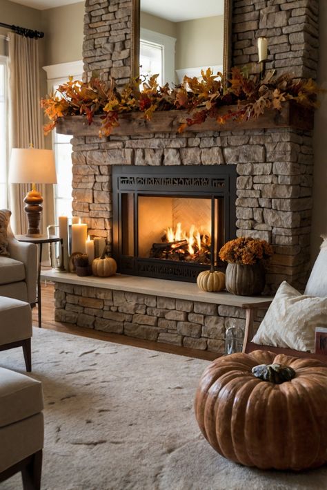 Fall Furniture , Autumn Cozy Fall ,Decor Easy Fall ,
Decor Neutral Fall ,Decor Fall ,Decor Inspiration ,Fall Decor Ideas Fireplace Mantels Decor, Fireplace Fall Decor, Autumn Fireplace, Thanksgiving Fireplace, Stone Fireplace Decor, Retail Decor, Autumn Moodboard, Christmas Retail, Farmhouse Fireplace Decor