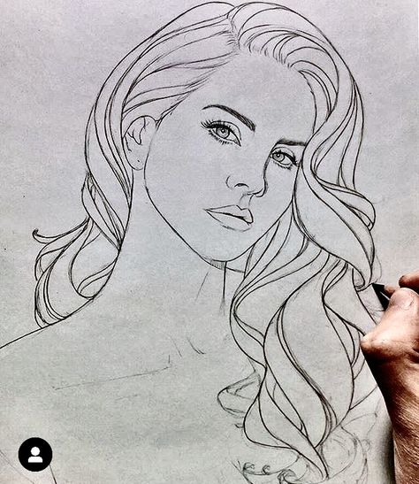 Lana Del Ray Drawing Easy, How To Draw Lana Del Rey, Lana Del Rey Sketch Easy, Lana Del Rey Inspired Drawing, Lana Del Rey Painting Easy, Lana Del Rey Coloring Pages, Lana Del Rey Line Art, Lana Del Rey Art Draw, Lana Del Rey Drawing Easy