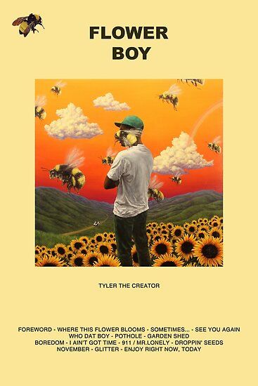 Tyler The Creator Flower Boy, Tyler The Creator Flower, Flower Boy (album), Whatsapp Wallpapers Hd, Tyler The Creator Wallpaper, Boys Posters, Flower Boy, Bedroom Wall Collage, Movie Poster Wall