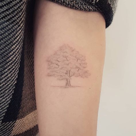 101 Amazing Oak Tree Tattoo Ideas You Need To See! | Outsons | Men's Fashion Tips And Style Guides Oak Trees Tattoo, Minimalist Oak Tree Tattoo, Oak Tree Tattoo Small Simple, Old Oak Tree Tattoo, White Oak Tattoo, Oak Tattoo Tree, Tattoo Oak Tree, Oak Tree Tattoo Men, Tree Tattoos For Women Arm