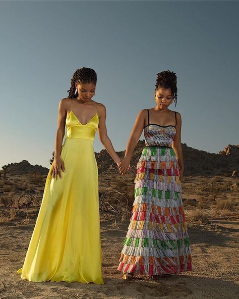 Chloe x Halle Chole And Halle, Chloe Halle, Chloe And Halle, Rattle Snake, Desert Chic, Chloe X Halle, Halle Bailey, Mission Accomplished, Celebrity Look