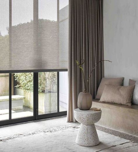 Curtains Living Room Modern, Plain Curtains, Curtains Living, Modern Curtains, Home Curtains, Curtain Designs, Roman Blinds, Curtains Living Room, Furniture For Small Spaces