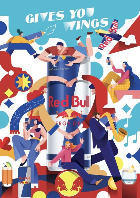 Advertising Illustration Campaign, Illustration In Advertising, Red Bull Art, Bursa Turkey, Bull Art, Beer Poster, Illustration Art Design, Turkish Airlines, Illustration Advertising