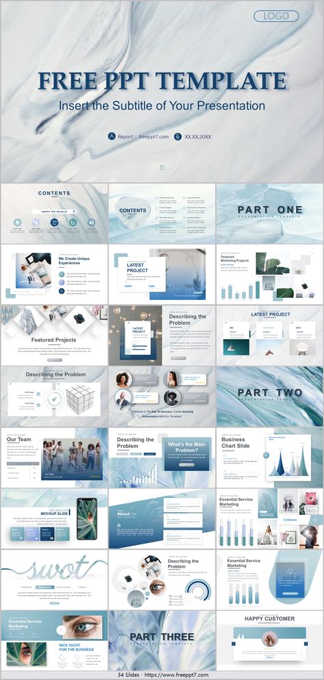 Elegant Texture Business PowerPoint Templates Free Template Powerpoint Slide Design, Powerpoint Design Business, Powerpoint Design Backgrounds, Branding Deck, Corporate Presentation Design, Blue Powerpoint Template, Business Model Template, Best Presentation Templates, Business Ppt Templates