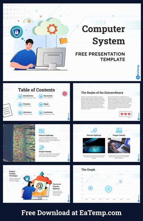 Computer System PPT Presentation Template - Free PowerPoint Templates, Google Slides, Figma Deck And Resume Templets Powerpoint Presentation, Computer Powerpoint Template, Computer Presentation, Marketing Ppt Template, Morph Ppt Template Free, Powerpoint Templates Technology, Deck Slide, Best Presentation Templates, Ppt Themes