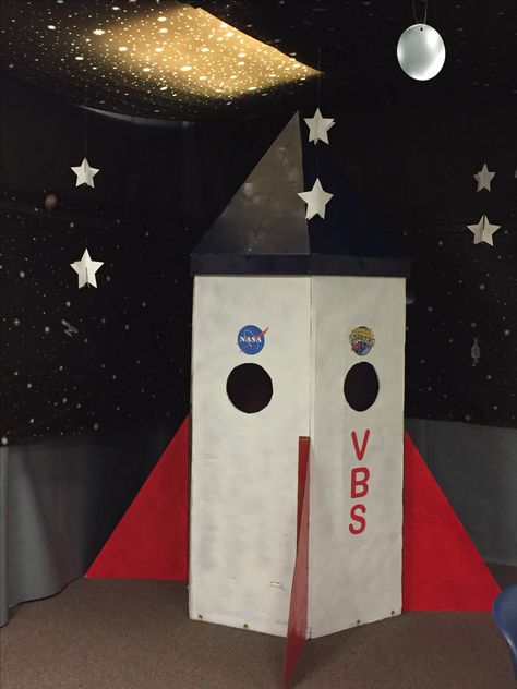 Vbs Rocket Ship, Vbs 2023 Stellar, Stellar Vbs Decorations, Vbs Stellar Decorations, Stellar Vbs 2023 Decorations, Stellar Vbs 2023, Galactic Party, Vbs Stellar, Space Theme Decorations