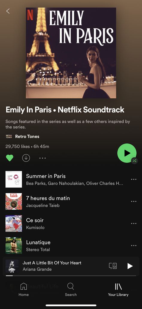 Paris Playlist, Paris Summer, Cute Presents, Emily In Paris, Song Playlist, Life Is Beautiful, Soundtrack, Paris, Songs