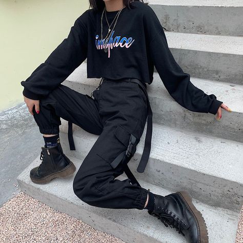 Hip Hop Joggers, Streetwear Cargo Pants, Joggers Pants, Streetwear Summer, Big Pockets, Style Cargo, Summer Pants, Cargo Pants Women, Style Streetwear