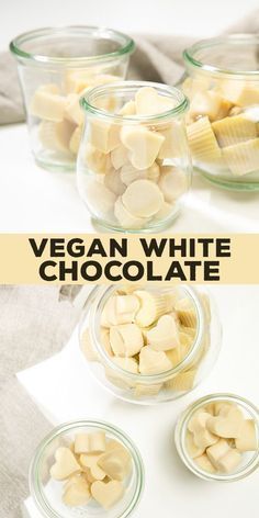 Learn to make homemade vegan white chocolate with this easy recipe. Just 6 simple ingredients! Deserturi Raw Vegan, Patisserie Vegan, Vegan White Chocolate, Recipes Gluten Free, Vegan Candies, Desserts Vegan, Vegan Dessert Recipes, Vegan Treats, Vegan Sweets