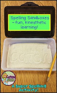 Fun, kinesthetic learning for students Spelling Centers, Skills For Students, Kinesthetic Learning, Caffeine Queen, Spelling Games, Multi Sensory, Spelling Practice, Grade Spelling, Active Learning