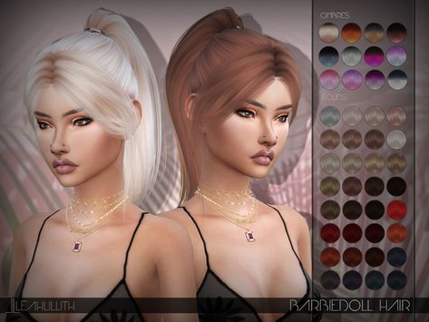 Leah Lillith's LeahLillith Barbiegirl Hair Leah Lillith, Sims 4 Update, Sims Hair, Sims 1, Hairstyle Gallery, Cc Sims, Sims Community, Sims 4 Cc Finds, Ts4 Cc