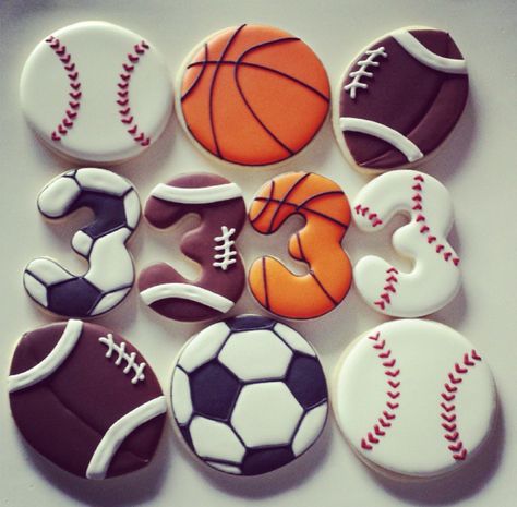 Born 2 Ball Cookies, Ball Theme Birthday, Kids Sports Party, Soccer Theme Parties, Sports Theme Birthday, Christian Birthday, Baby Boy 1st Birthday Party, Second Birthday Ideas, 3rd Birthday Cakes