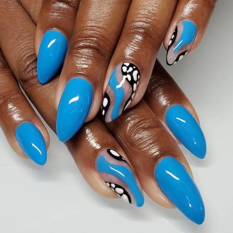 Gray And Blue Nails, Fall Blue Nails, Blue Fall Nails, Brown Hands, Fierce Nails, Mani Nails, Manicured Nails, Fancy Nail Art, Elegant Nail