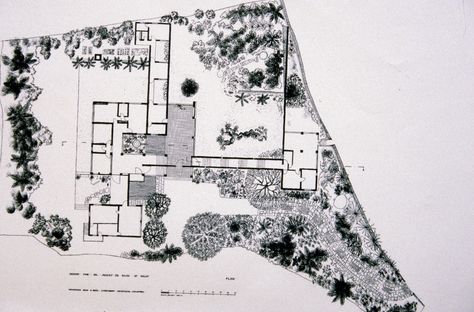 Remembering Bawa,A.S.H. de Silva House in Galle - PLAN. Image Kerry Hill Architects, Geoffrey Bawa, Kerry Hill, Green Architect, Modern Japanese Architecture, Architecture Drawing Sketchbooks, Tropical Architecture, Japanese Architect, Architecture Graphics