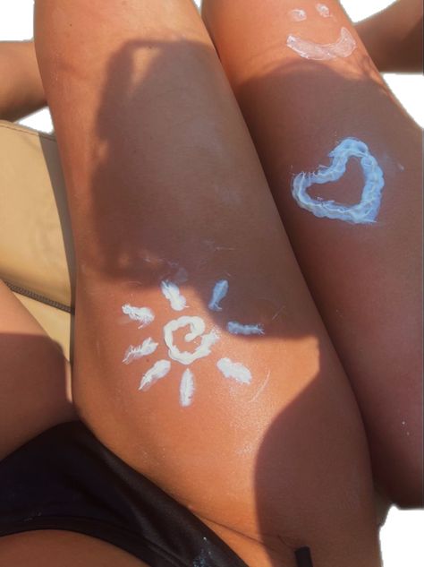 sunscreen tattoos, swirly sun, art Suntan Tattoo, Tattoos Y2k, Coastal Tattoos, Y2k Tattoos, Sunscreen Tattoo, Tanning Tattoos, 16 Aesthetic, Beach Tattoos, Tattoos Creative