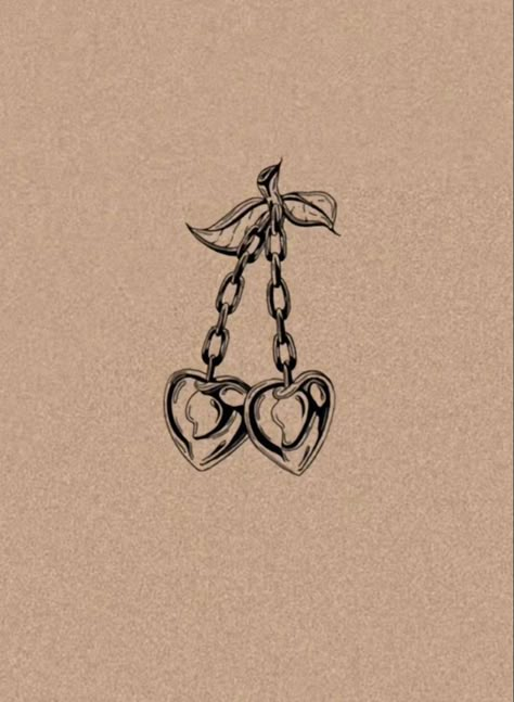 Ball And Chain Tattoo, King Of Hearts Tattoo, Art Profolio, Lock Tattoo, Locket Tattoos, Leg Tats, Chain Tattoo, Cherry Tattoos, Tiny Tats