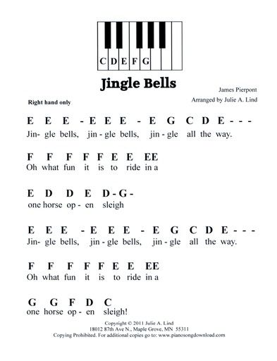 Jingle Bells, easy pre-staff music with letters for beginning piano lessons. Keyboard Noten, Kunci Piano, Piano Music With Letters, Christmas Piano Sheet Music, Beginning Piano, Piano Songs Sheet Music, Sheet Music With Letters, Piano Songs For Beginners, Piano Sheet Music Letters