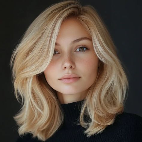 13 Trending Honey Blonde Hair Ideas: Top Looks to Try This Season Blond Fine Hair Styles, Bleach Blonde Pale Skin, Chestnut Lowlights Blondes, Butter Blonde Medium Length Hair, Light Blonde Mid Length Hair, Overall Blonde Hair Color, Milkshake Blonde Hair, Short Butter Blonde Hair, Bright Buttery Blonde