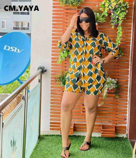 none 2 Piece Shirt And Short For Ladies, Two Piece Shorts Set Outfits, Short And Top Set Two Pieces, 2piece Outfits Shorts, Short Two Piece Outfit, Short Sets For Women Two Pieces, African Dresses For Women Casual, 2 Piece Outfit Set Shorts, 2 Piece Shorts Outfit