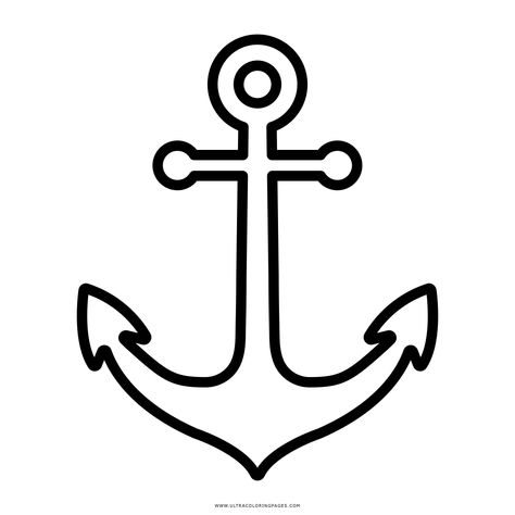 Anchor Coloring Page - Ultra Coloring Pages Small Anchor Tattoos, Free Printable Clip Art, Anchor Tattoos, Nautical Wedding, Skin Art, Tattoo Stencils, Picture Tattoos, Fun Easy, Simple Tattoos