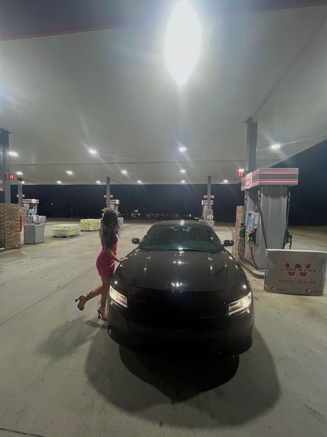 gas station pic Gas Station Car Pics, Fuel Station, Phillips 66, Bentley Car, Night Pictures, Japan Cars, Car Travel, Future Car, Night Aesthetic