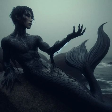 Jimin Siren Edit, Male Siren Art, Mermen Aesthetic, Sagittarius Core, Male Siren, Story Timeline, Mermaid Boy, Male Mermaid, Dark Mermaid