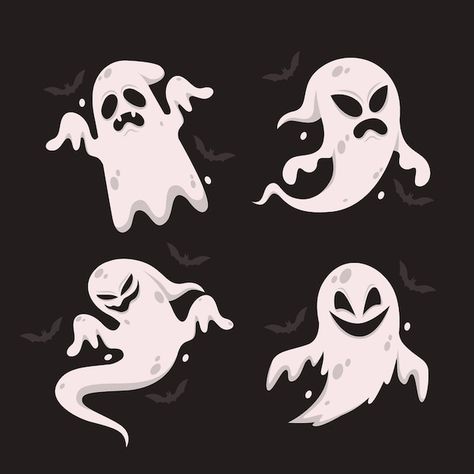 Free vector flat design halloween ghost ... | Free Vector #Freepik #freevector #halloween-ghost #ghost #ghost-cartoon #trick-treat Cartoon Ghost, Ghost Cartoon, Cartoon Painting, Flat Icons, Vector Cut Files, Halloween Event, Vector Cut, Digital Svg, Flat Icon