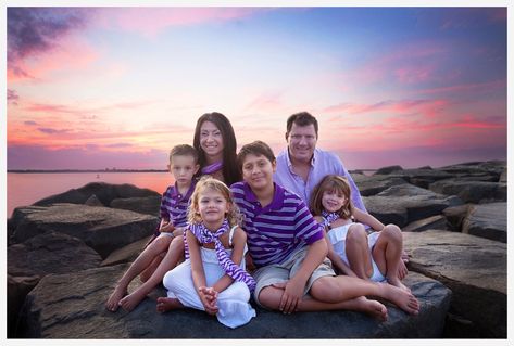 Purple Family Beach Portrait Family Beach Pictures Outfits Purple, Family Beach Pictures Outfits, Beach Family Pictures, Portrait Outfits, Hawaii Photos, Beach Pictures Kids, Sunset Portrait, 2023 Beach, Beach Photography Family