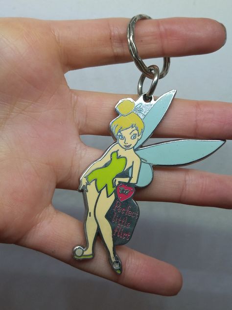 Tinkerbell metal keychain Tinkerbell Keychain, I Remember Everything, Keychain Metal, Metal Keychain, Childhood Nostalgia, Keychains, Enamel Pins