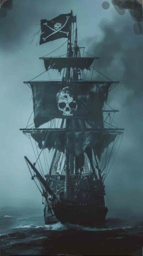 Pirate Ship Desktop Wallpaper, Black Sails Wallpaper, Jack Sparrow Ship, Pirate Wallpaper, Pirate Ship Design, Ghost Ship Art, Ship Tattoo Sleeves, Pirate Ghost, Ghost Ships