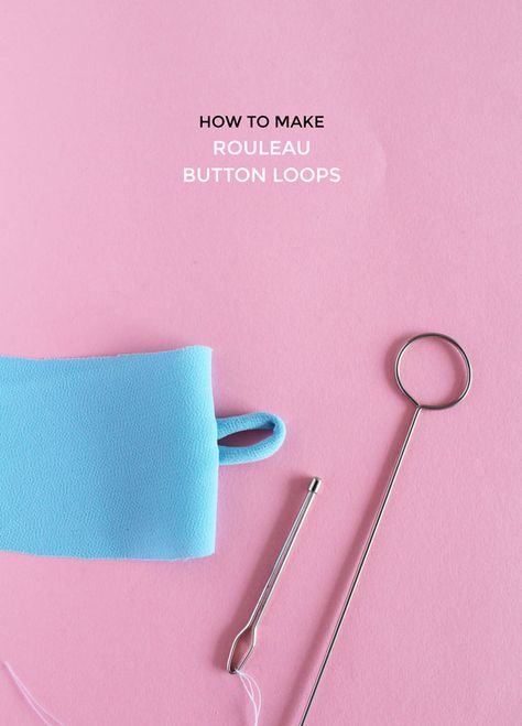 How to Make a Rouleau Button Loops | Tilly and the Buttons | Bloglovin’ Homemade Clothes, Sewing Machines Best, Machines Fabric, Sewing Courses, Sewing Bee, Tilly And The Buttons, Top Sewing Pattern, Sewing Class, Sewing Design