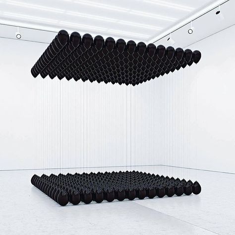 @tadaocern uses different gases in his playful "Black Balloons" #installation where he explores different compositions using this everyday item. Black Ballons, Modern Art Sculpture, Black Balloons, Hanging Paintings, Contemporary Sculpture, Art Installation, Balloon Art, Art Basel, Sculpture Installation