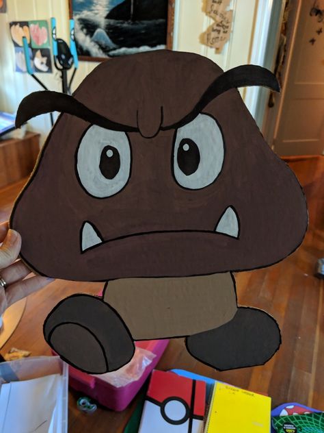 Goomba Decoration, Diy Goomba, Mario Car, Halloween 23, Car Birthday, Trunk Or Treat, Cars Birthday, Mario Bros, Trunk