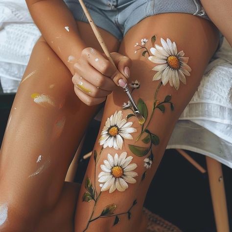 My Images Painting On Skin, Leg Painting, Leg Art, Skin Paint, Clever Tattoos, Kids Face Paint, Iphone Wallpaper Hd Nature, Back Painting, Beauty Art Drawings