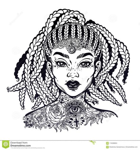 Confident Girl, Historical Dress, Colouring Printables, Tattoo Illustration, Woman Illustration, African Print Dresses, Flower Tattoo Designs, Historical Dresses, How To Draw Hair