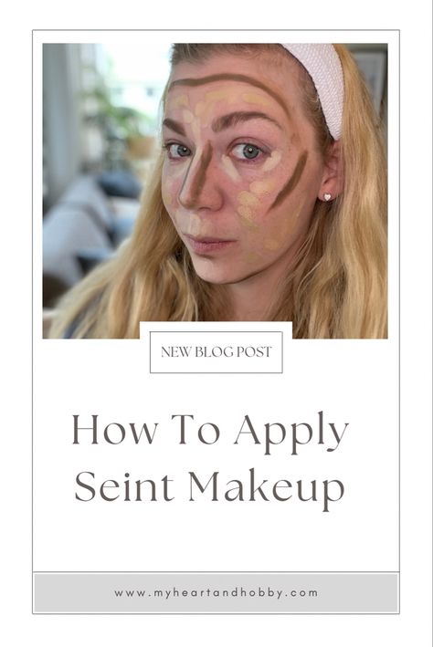 Seint Makeup Application Diagram, Applying Seint Make Up, Saint Makeup Tutorial, Sient Makeup Tutorial, How To Apply Seint Make Up, Elf Contouring, Elf Contour Palette, Saint Makeup, Elf Contour