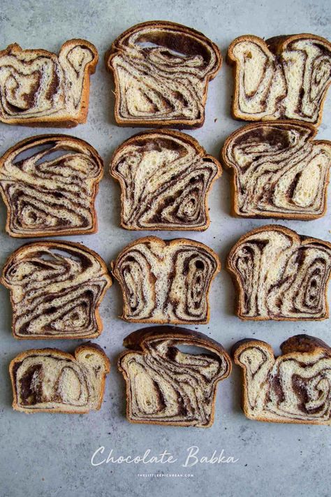 Chocolate Babka- The Little Epicurean Chocolate Babka Recipe, Cinnamon Pull Apart Bread, Babka Recipe, Chocolate Babka, Swirled Bread, Countertop Oven, Pull Apart Bread, Chocolate Mix, Instant Yeast