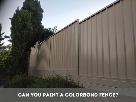 Fence Height Extension, Colorbond Fence, Tips For Painting, Spray Paint Colors, Modern Fence Design, Using A Paint Sprayer, Timber Fencing, Fencing Material, Fence Styles