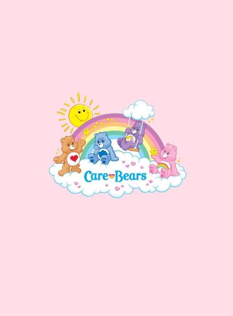 Care💗Bears💗 Gummy Bear Widgets, Care Bears Wallpaper Ipad, Cear Bears, Care Bears Logo, Care Bears Wallpaper, Pink Homescreen, Bears Wallpaper, Environmental Print, Bear Quote