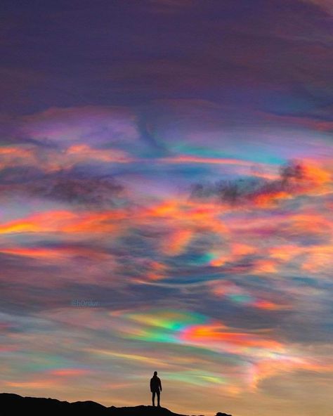 Polar stratospheric clouds over Iceland. Have you ever seen them before? They're real! ☁️🌈 Photos by @h0rdur - Instagram Polar Stratospheric Clouds, Stratospheric Clouds, Iceland Photos, Atmospheric Phenomenon, Canon Photography, Beautiful World, Travel Fun, Iceland, Northern Lights