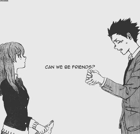 Can We Be Friends, A Silence Voice, A Silent Voice Manga, Samurai Anime, Wish Me Luck, A Crush, A Silent Voice, Manga Pages, Anime Wall Art