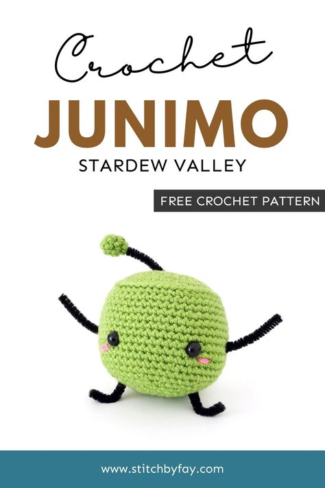 Make your own little forest spirit with this free Stardew Valley Junimo crochet pattern. Quick and easy project. Great introduction to amigurumi. Junimo Plush Pattern, Junimo Stardew Valley Crochet Pattern, Jumino Stardew Valley Crochet, Junimo Crochet Pattern, Junimo Stardew Valley Crochet, How To Do Amigurumi Crochet, Crochet Junimo Pattern, Dk Crochet Patterns Free, Junimo Crochet Pattern Free