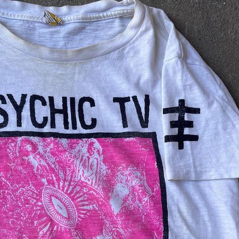 World Eater ʕ•ᴥ•ʔ on Instagram: "The illusion has just been a dream. 1990 psychic tv Live in Bregenz. #psychictv #genesisporridge" Psychic Tv, Psychic, Tv, T Shirt, Instagram