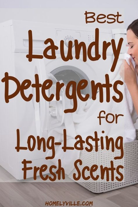 You won’t get the desired and long-lasting scent from just any detergent. Here’s a list of the best longest smelling laundry detergents.#laundrydetergent #laundryroom Fresh Smelling Laundry, Best Smelling Laundry Detergent And Fabric Softener Combo, Best Laundry Detergent Smell, Best Smelling Laundry Detergent Combo, Laundry Combo Smells, Best Laundry Detergent Combinations, Good Smelling Laundry, Best Smelling Laundry Detergent, Best Smelling Laundry