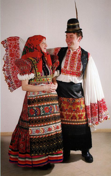 FolkCostume&Embroidery: Costume and Embroidery of Mezőkövesd, Hungary Hungarian Clothing, Serbian Clothing, Costumes Around The World, Arte Folk, Hungarian Embroidery, Folk Clothing, National Dress, Russian Folk, Folk Dresses