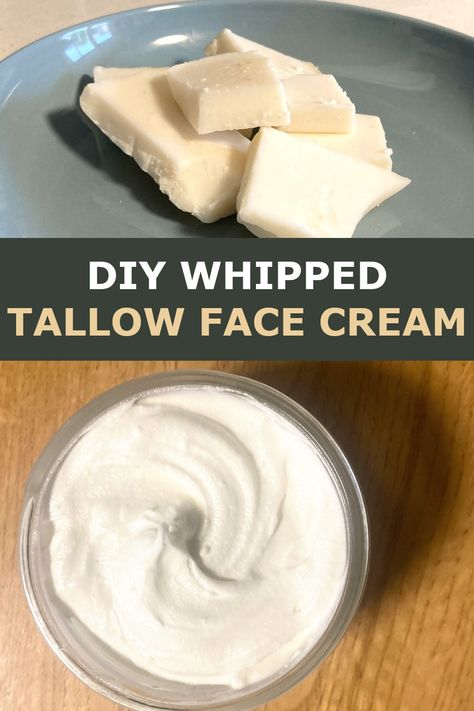 Whipped Tallow Face Cream Diy, Diy Whipped Tallow Balm, How To Make Whipped Tallow, How To Make Beef Tallow Lotion, How To Make Beef Tallow Moisturizer, Beef Tallow Recipes For Skin, Diy Whipped Tallow Face Cream, Tallow Whip Recipe, Rendering Tallow For Skincare